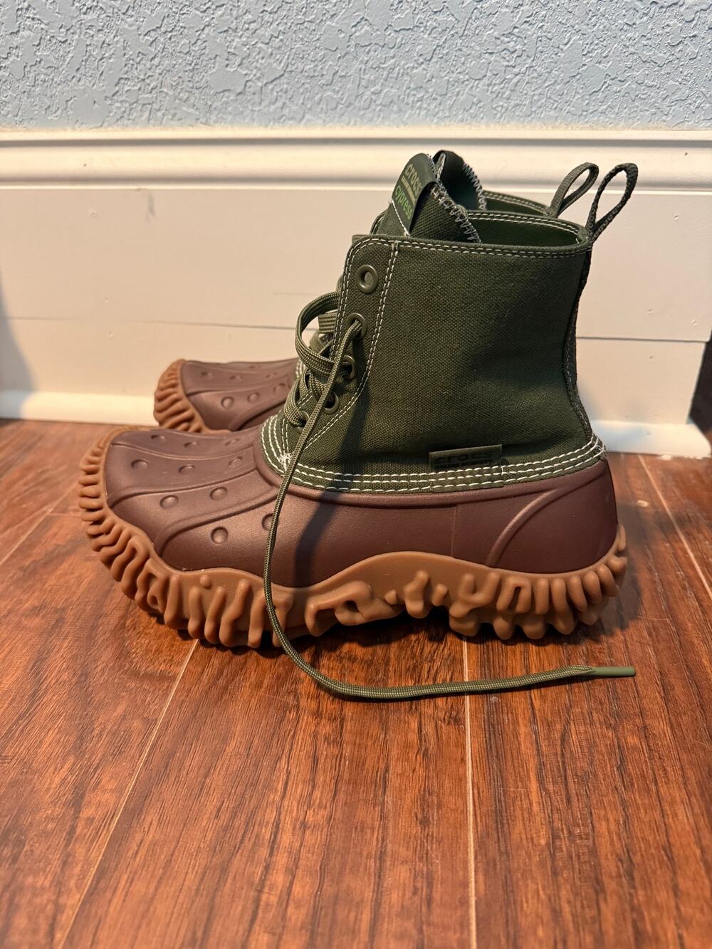 Salehe Bembury x Crocs Pollex Cypress Mallard Green Boots - Size M7 W9 (PH10)